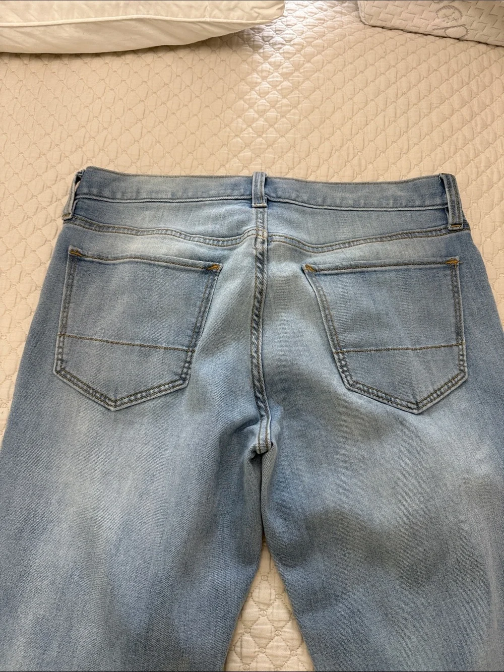 Banana Republic Straight-Leg Jeans in Light Blue